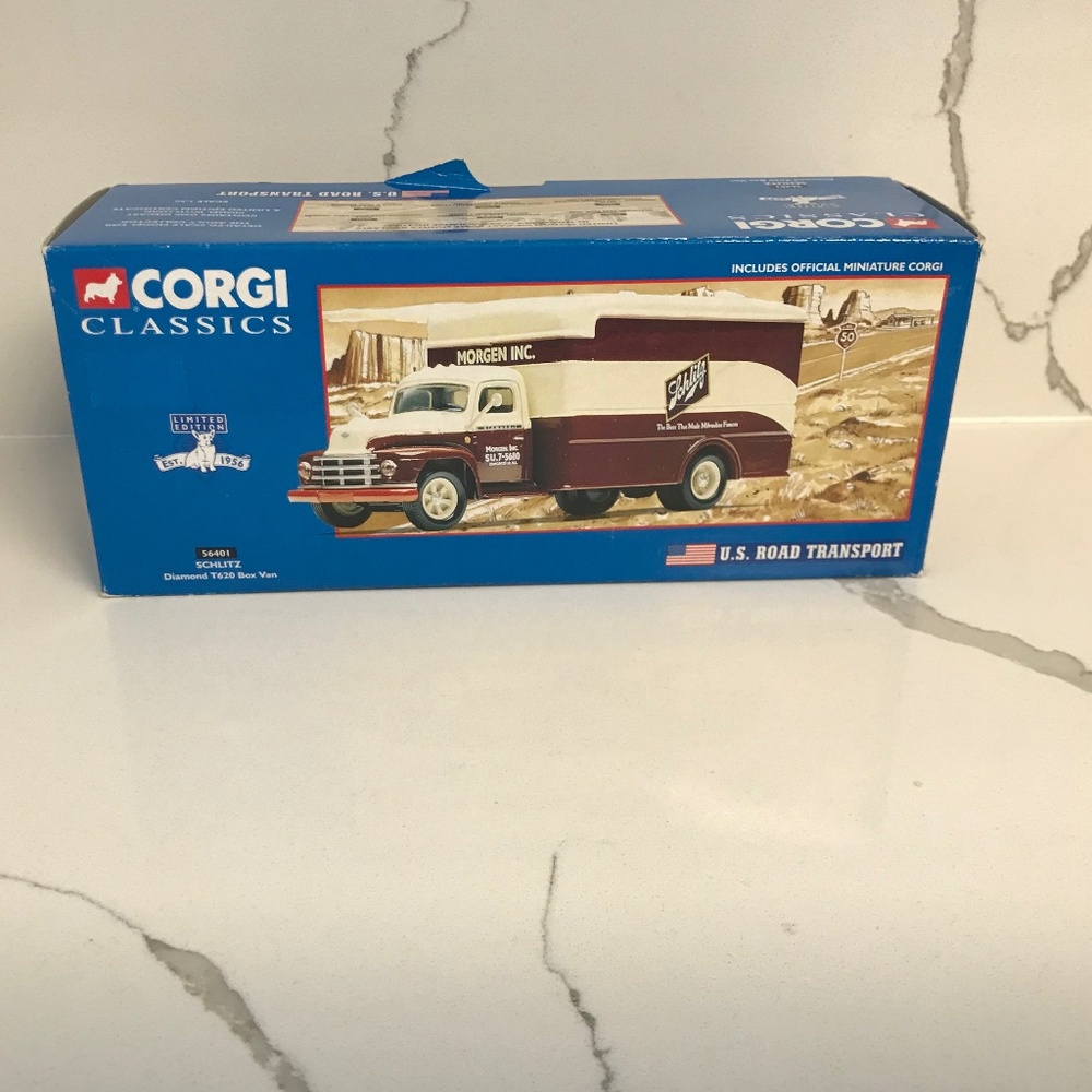 Corgi Classics Limited Edition Schlitz Diamond T620 Morgan Box Van 1:50  NIB